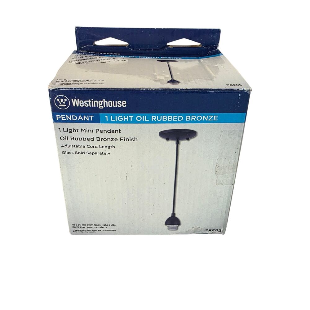 Westinghouse 1-Light Oil-Rubbed Bronze Adjustable Mini Pendant 70285